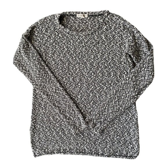 Aeropostale women's black and white long sleeve soft sweater size medium stretch - Picture 9 of 9